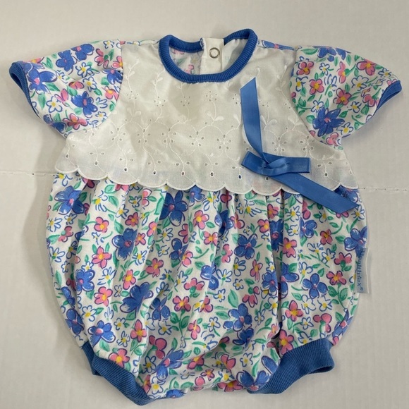 Other - 😍Vintage Floral Blue Kids Romper